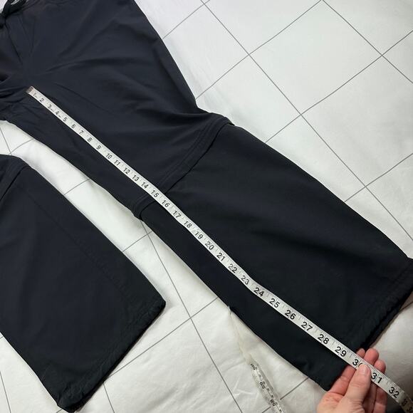 Mountain Hardwear Pants Womens 12 Black Convertible Nylon Hiking Gorpcore Camp - Picture 11 of 13